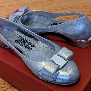 Salvatore Ferragamo Jelly Cutout Ballerina Flats